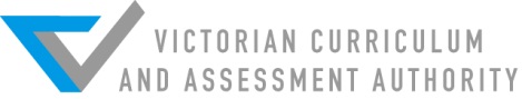 the logo and registered trademark of victorian curriculum and assessment authority logo