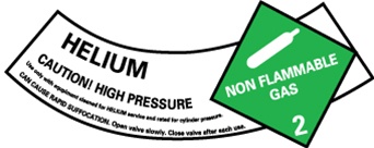 image result for helium hazmat label
