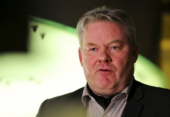 sigurdur ingi johannsson, minister of fisheries and agriculture, speaks in reykjavik
